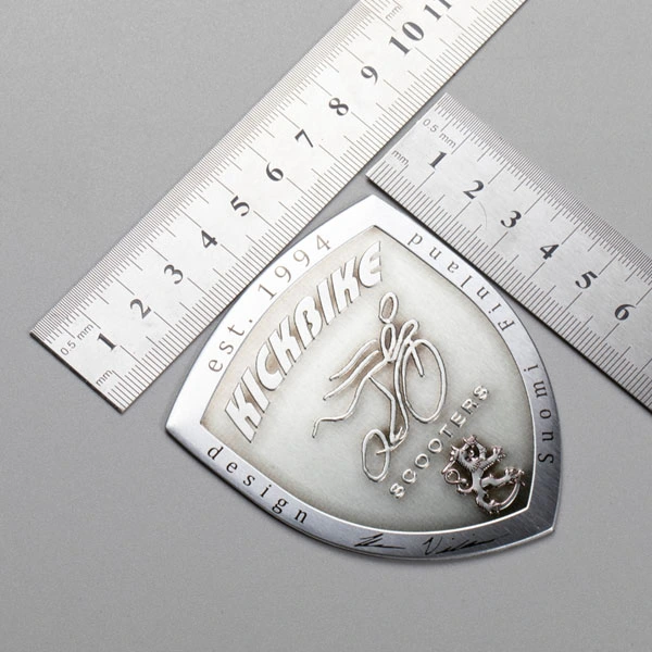 Placa de identificación de aluminio y metal