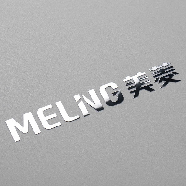 Pegatinas metálicas personalizables Logotipo resistente al calor brillante de níquel