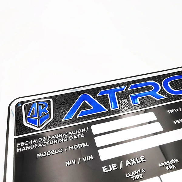 Marca de aluminio de marca de la empresa
