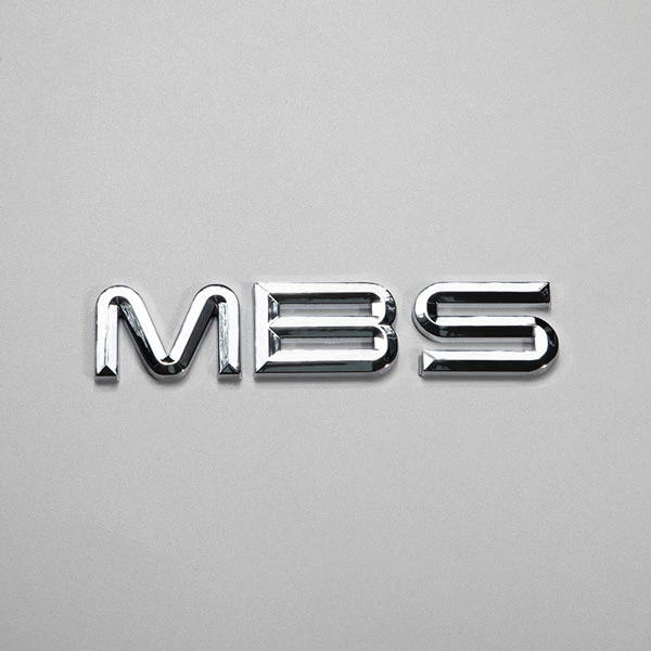Logotipo plateado cromado del color del espejo de plata automotriz del emblema 3D del ABS