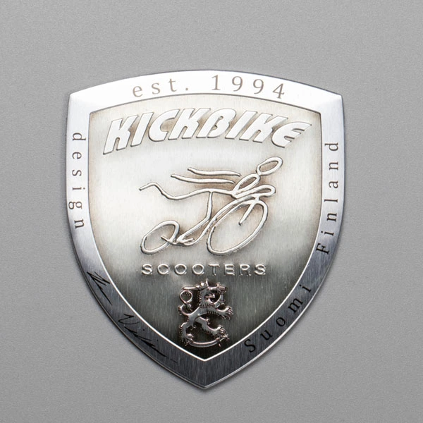 Placa de identificación de aluminio y metal
