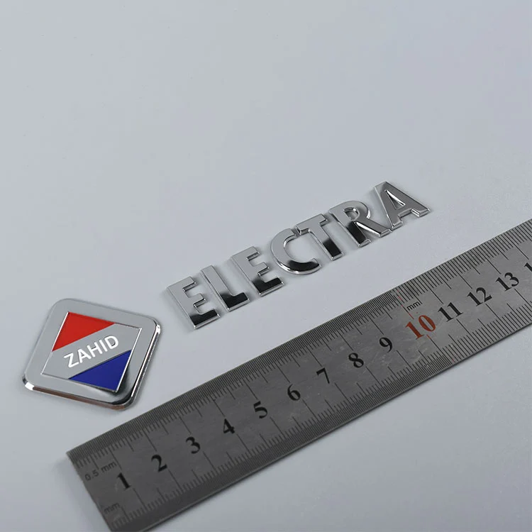 Pegatina de placa de metal 3D