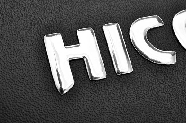 Logotipo de calcomanía autoadhesiva con emblema de motocicleta suave elevado en 3D