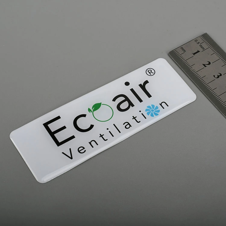 Sticulante epoxi de resina de logotipo 3D