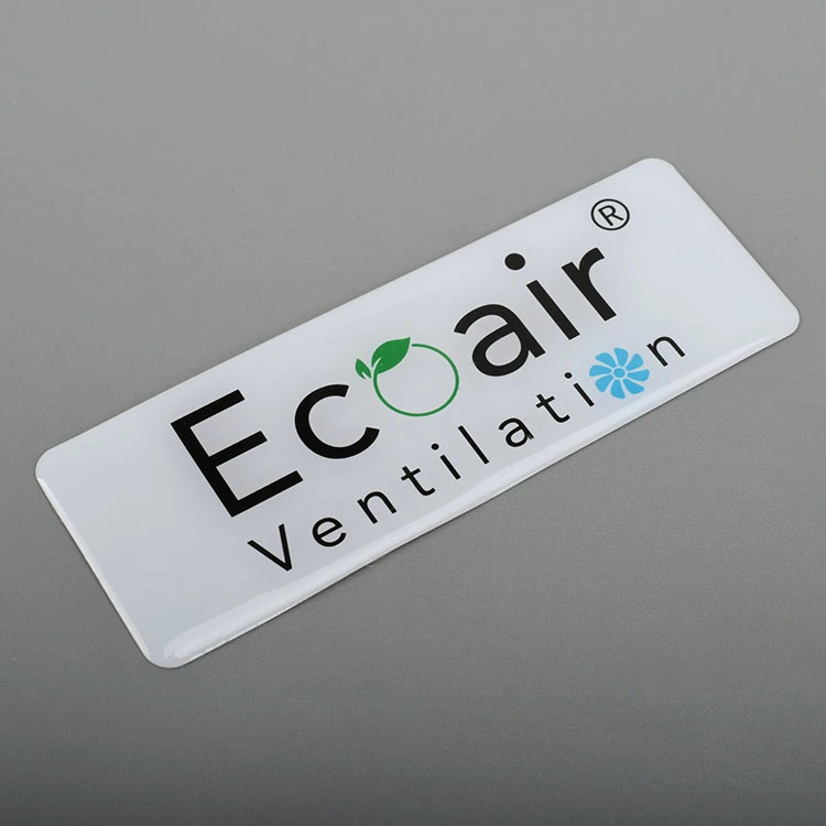 Sticulante epoxi de resina de logotipo 3D