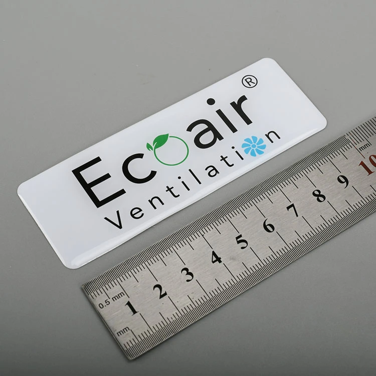 Sticulante epoxi de resina de logotipo 3D