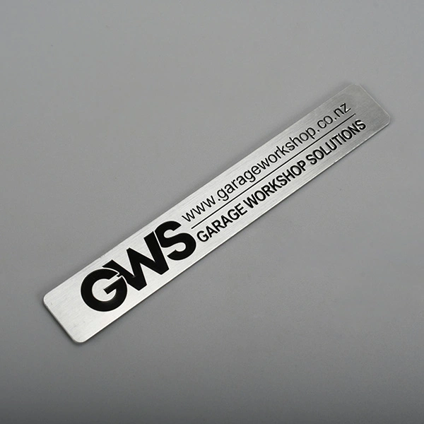 Etiqueta de aluminio de insignia de metal