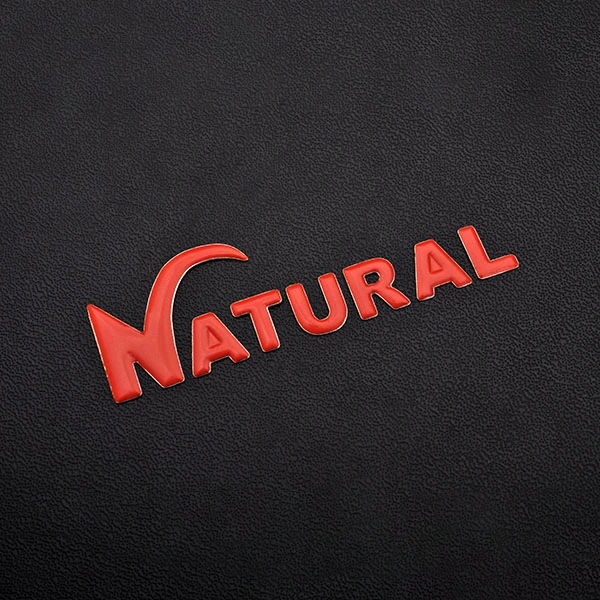 Adhesivo suave 3D con efecto elevado Cúpula Logotipo rojo de motocicleta suave 3D