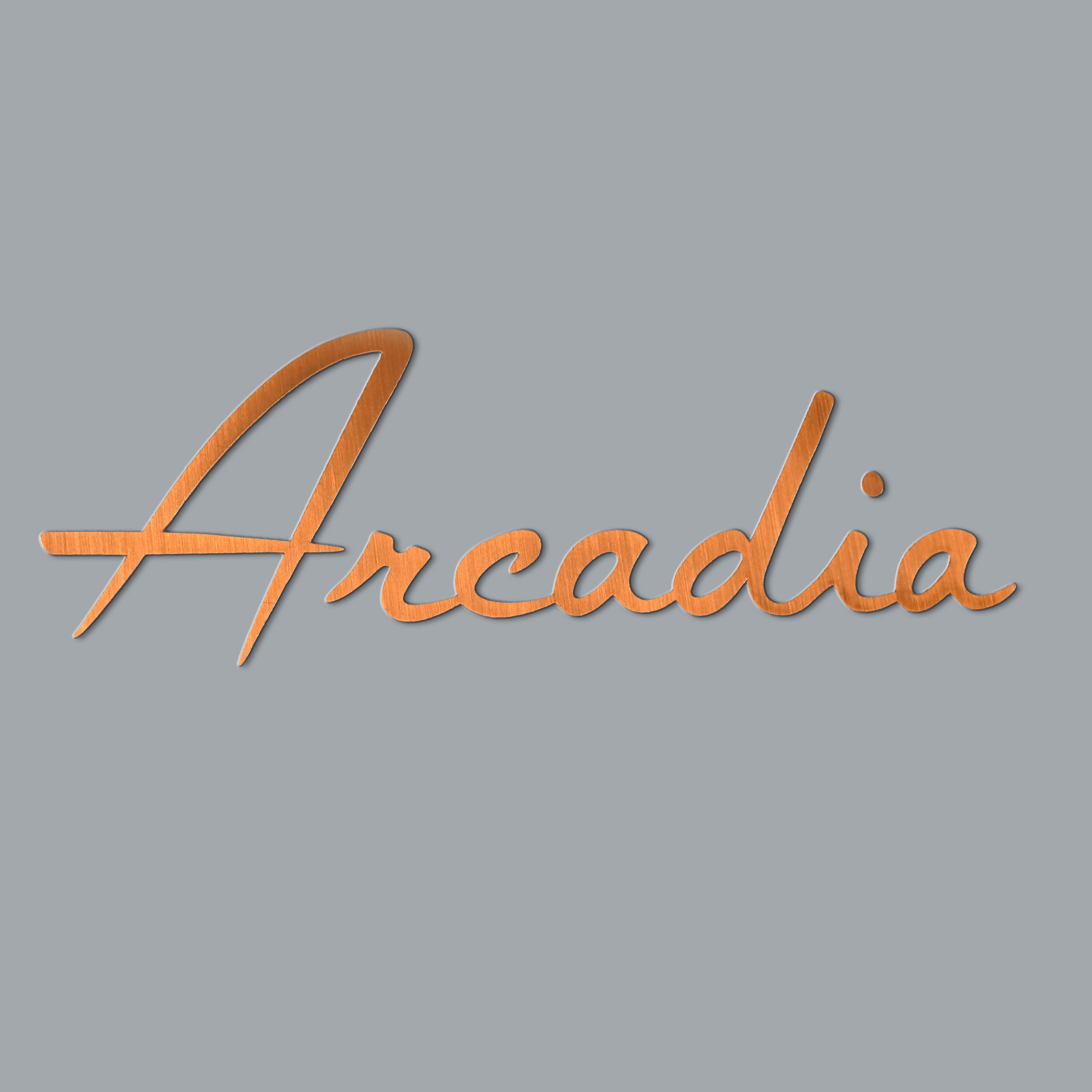 Logotipo de electroformado adhesivo de níquel en relieve