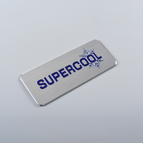 Placa de identificación de aluminio anodizado