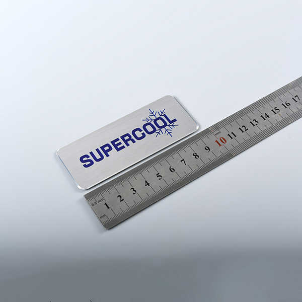 Placa de identificación de aluminio anodizado