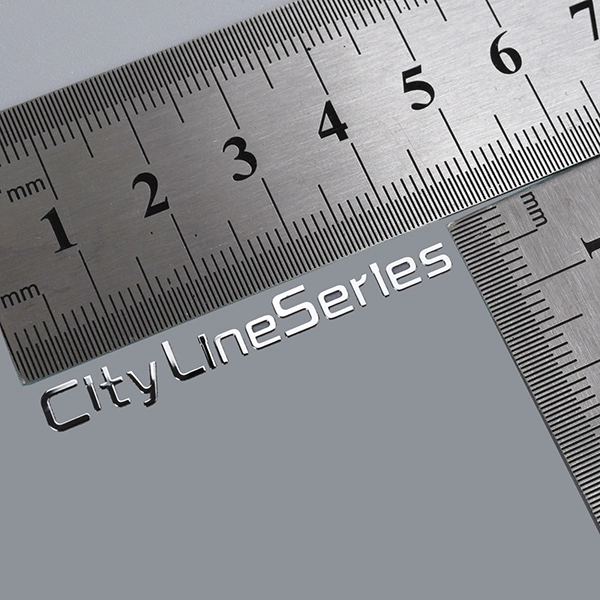 Etiqueta engomada del metal del logotipo de la marca 3D