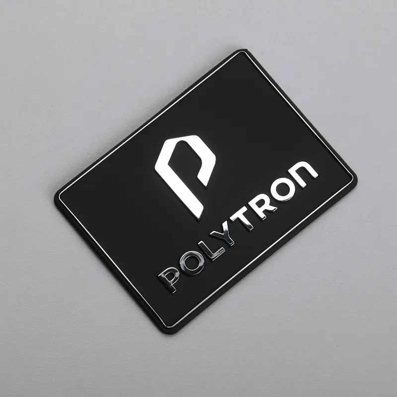 Etiqueta de logotipo electroformado 3D