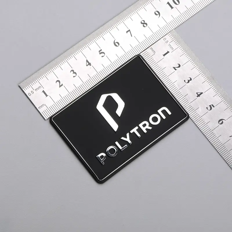 Etiqueta de logotipo electroformado 3D