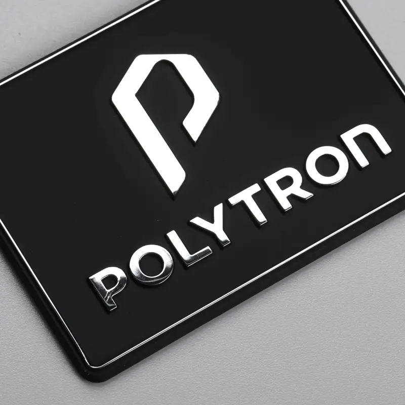 Etiqueta de logotipo electroformado 3D