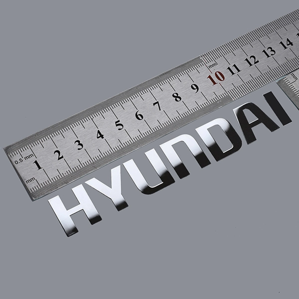 Insignia galvanizada 3D