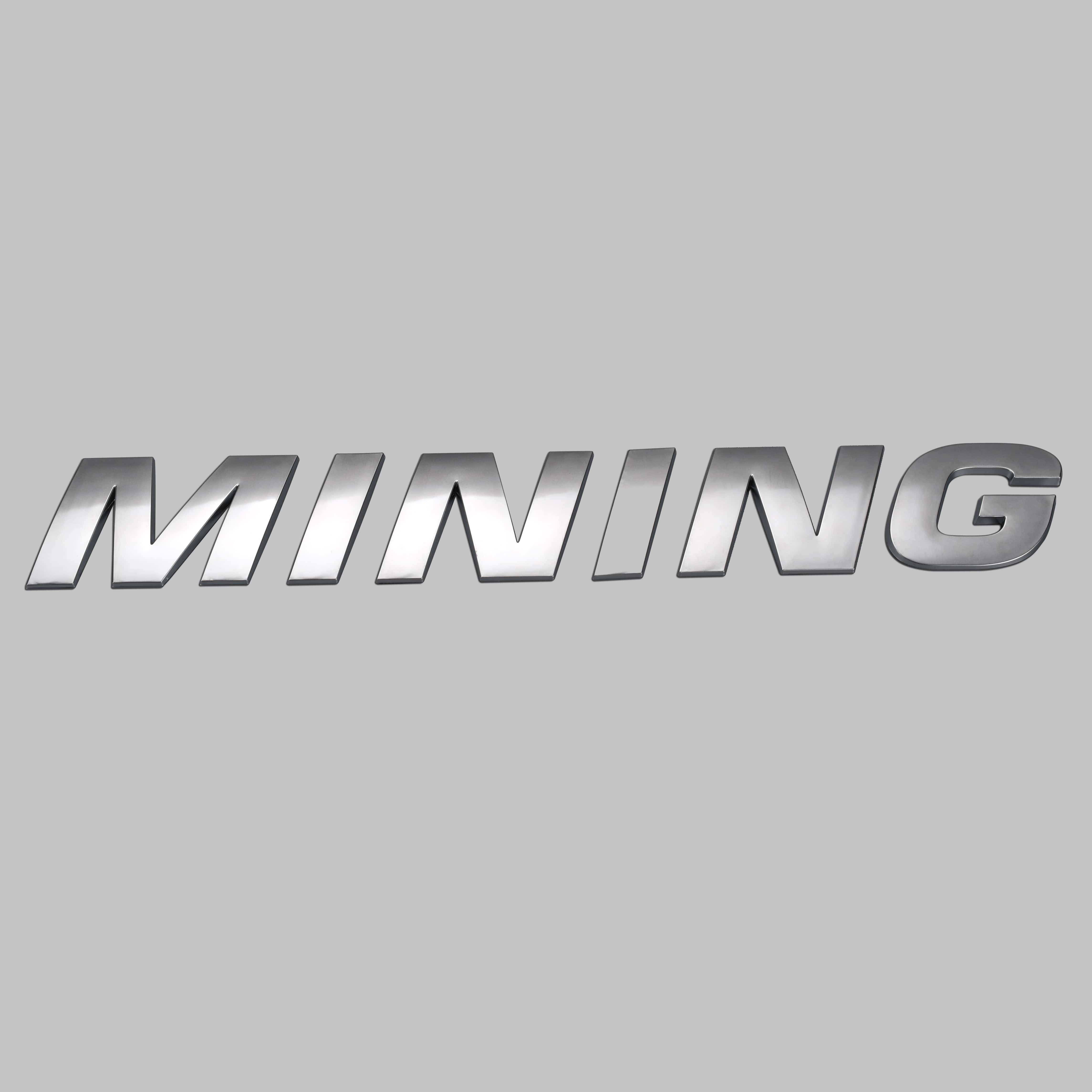 Logotipo de emblema de coche con letras 3d