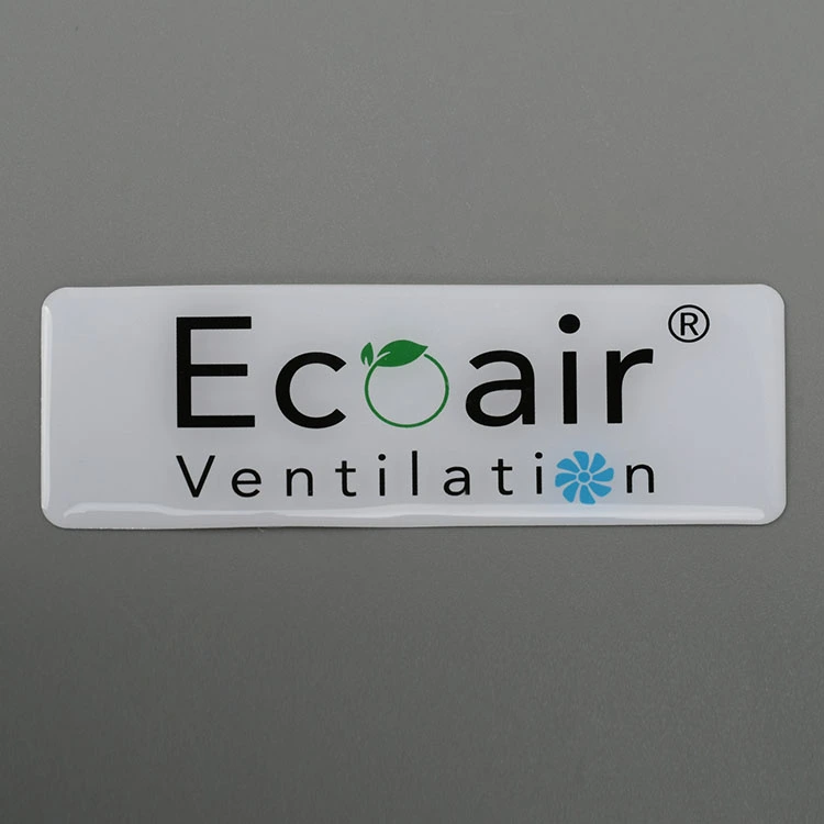 Sticulante epoxi de resina de logotipo 3D