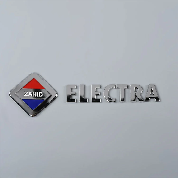 Pegatina de placa de metal 3D