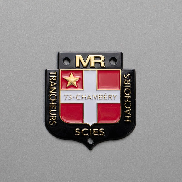 Etiqueta adhesiva con logotipo de metal de níquel 3D 3M