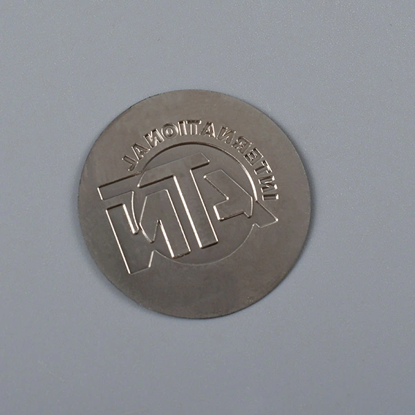 Pegatina de etiqueta de níquel 3D