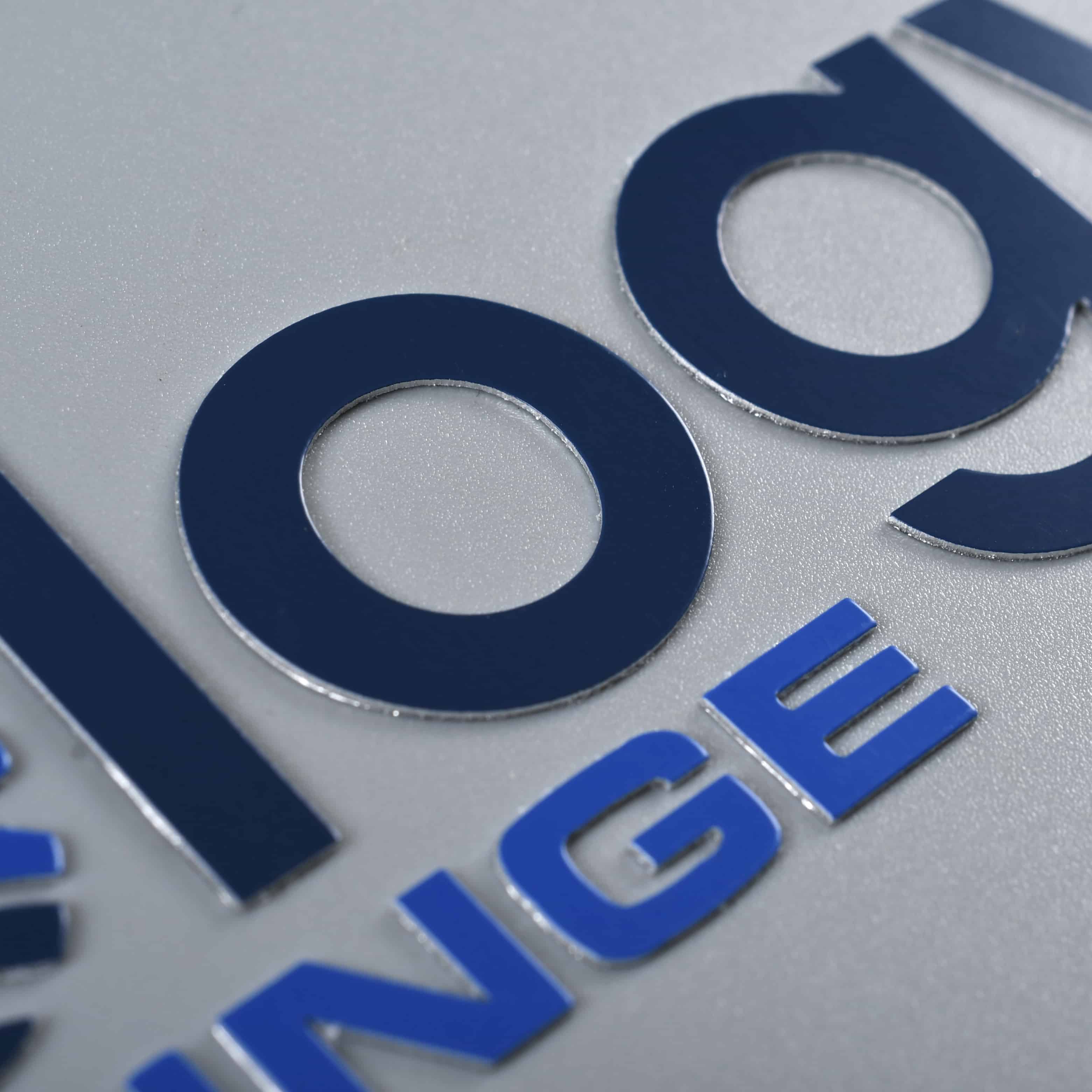 Price de fábrica Adhesivo barato Adhesivo Níquel Pegatina de níquel de metal Logotipo de níquel para máquina