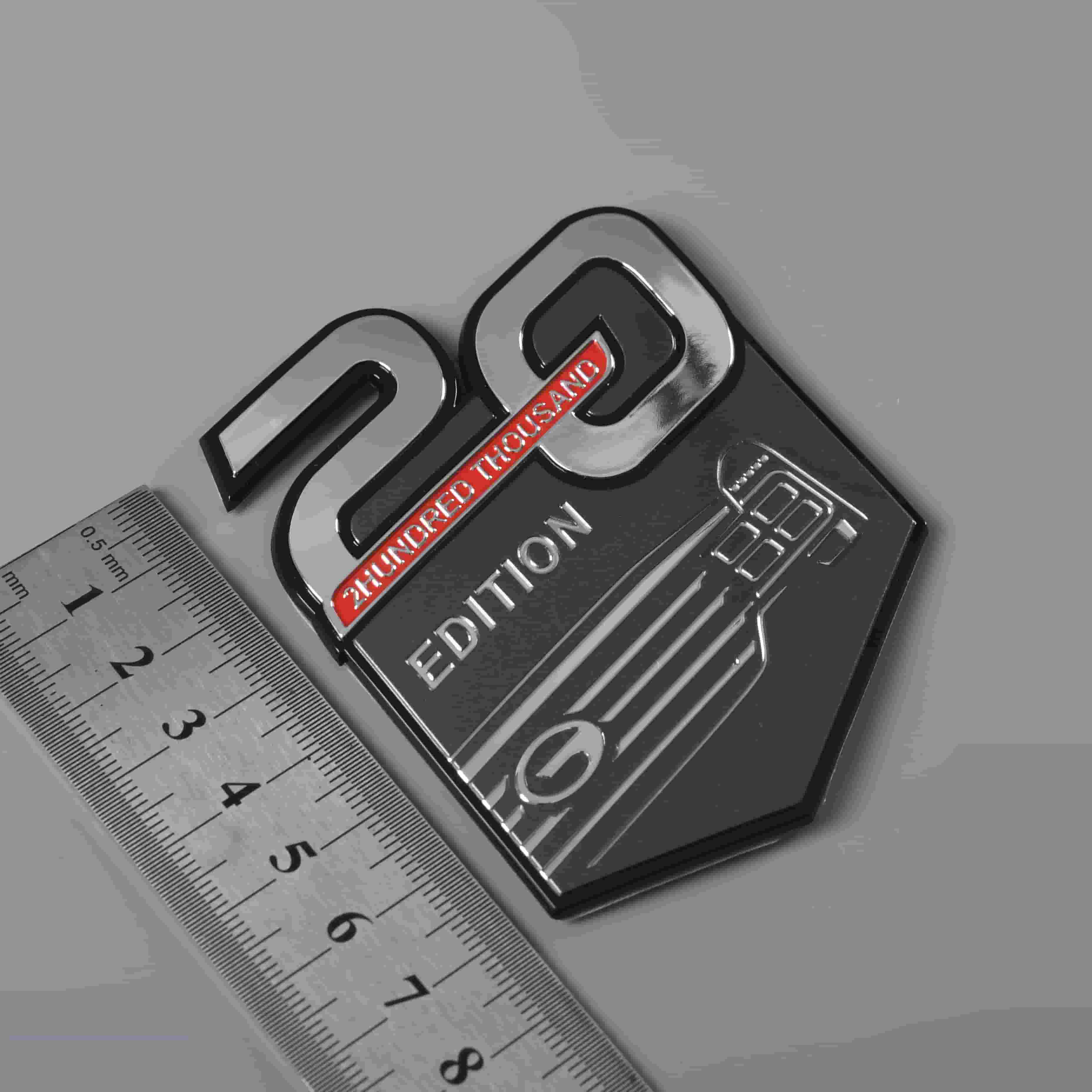 Placa de identificación de aluminio con logotipo de metal grabado