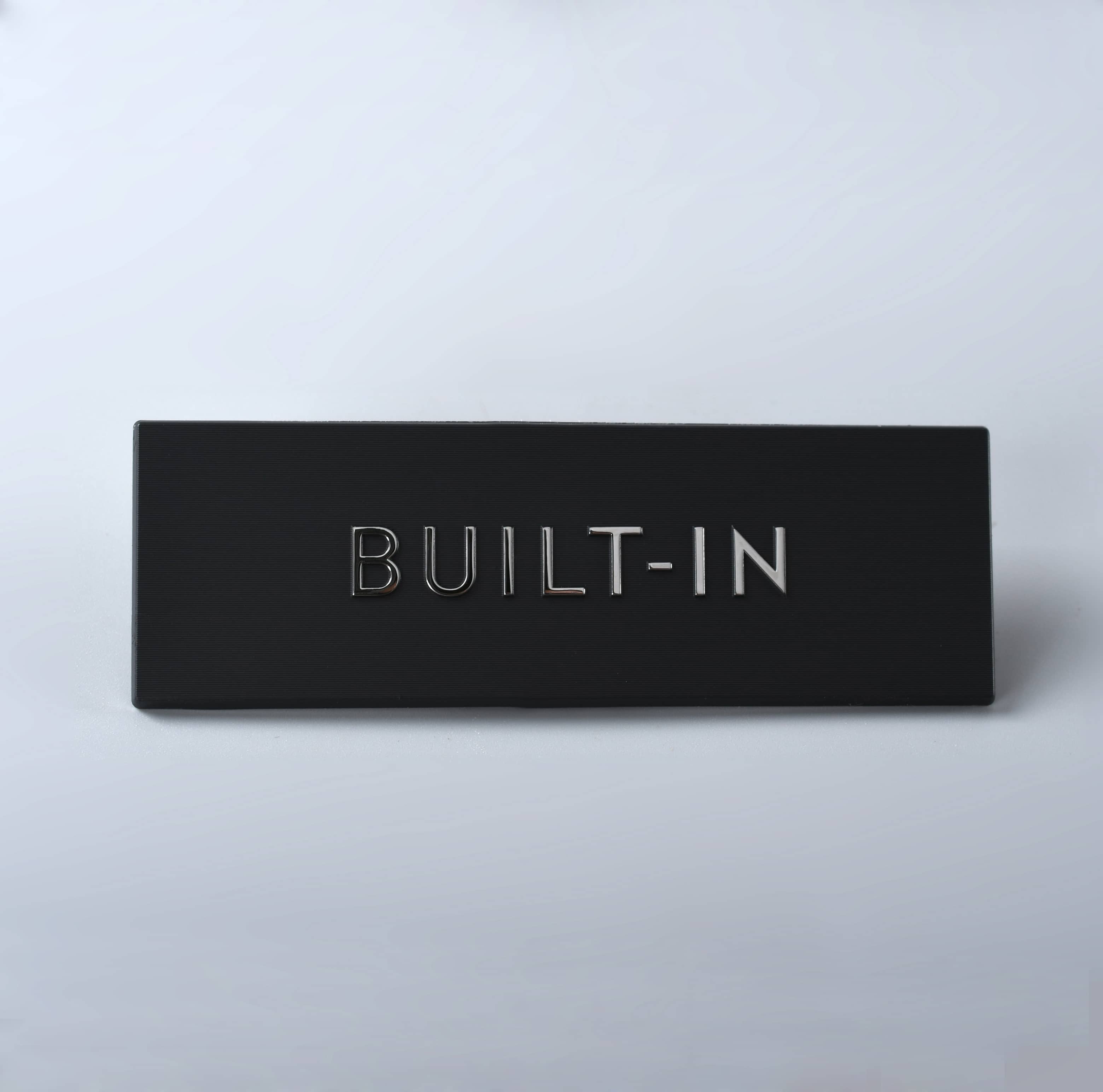 Signo de la identificación de aluminio de diamante