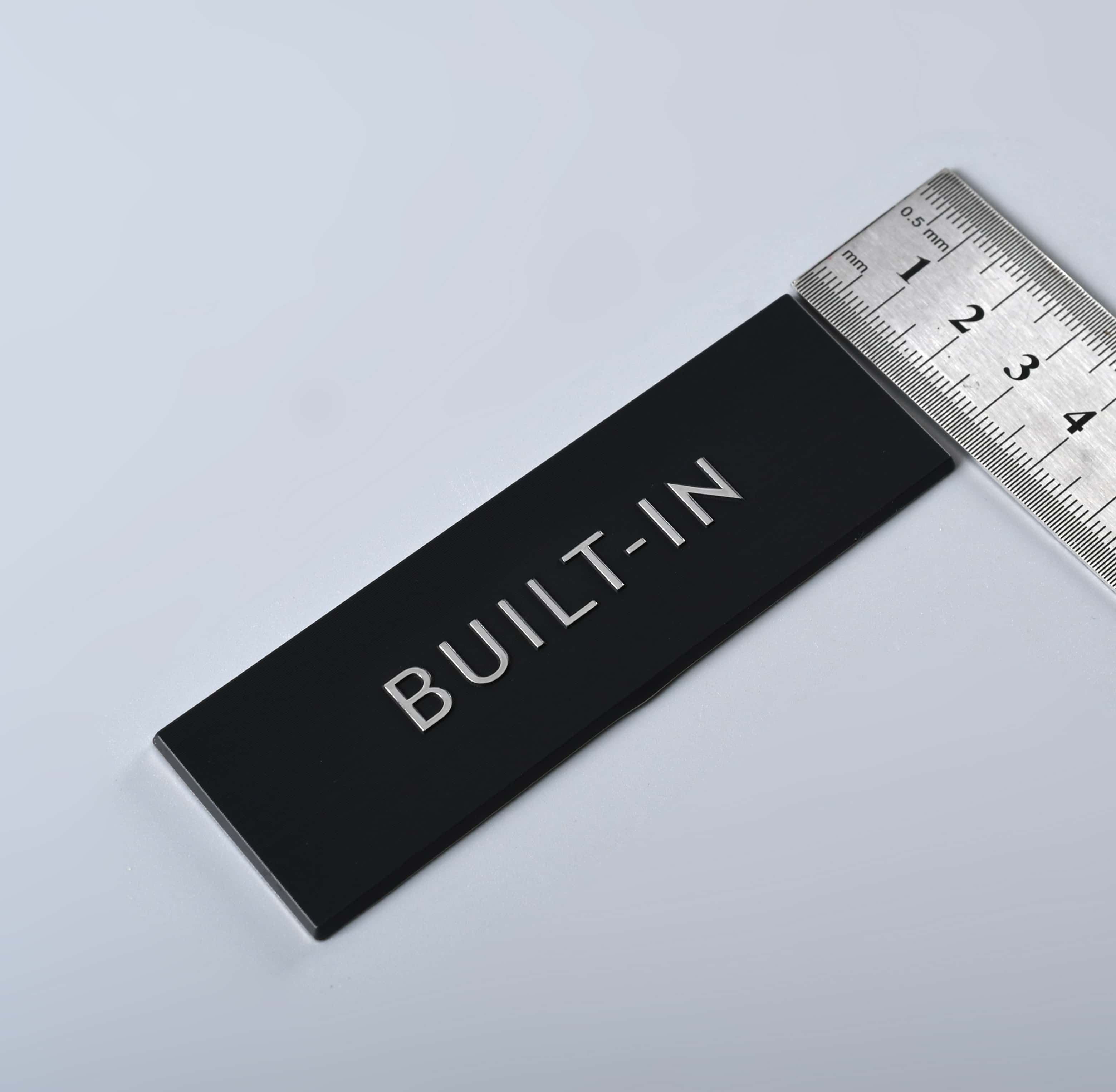Signo de la identificación de aluminio de diamante