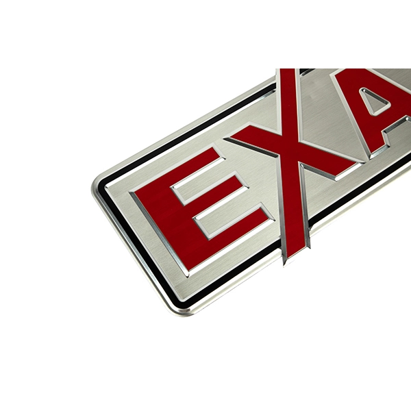 Placas de identificación grabadas en aluminio
