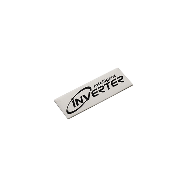 Marca de letrero con logotipo de aluminio