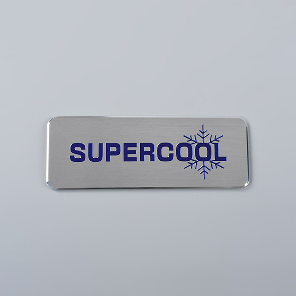 Placa de identificación de aluminio anodizado