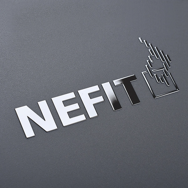 Etiqueta de logotipo 3D