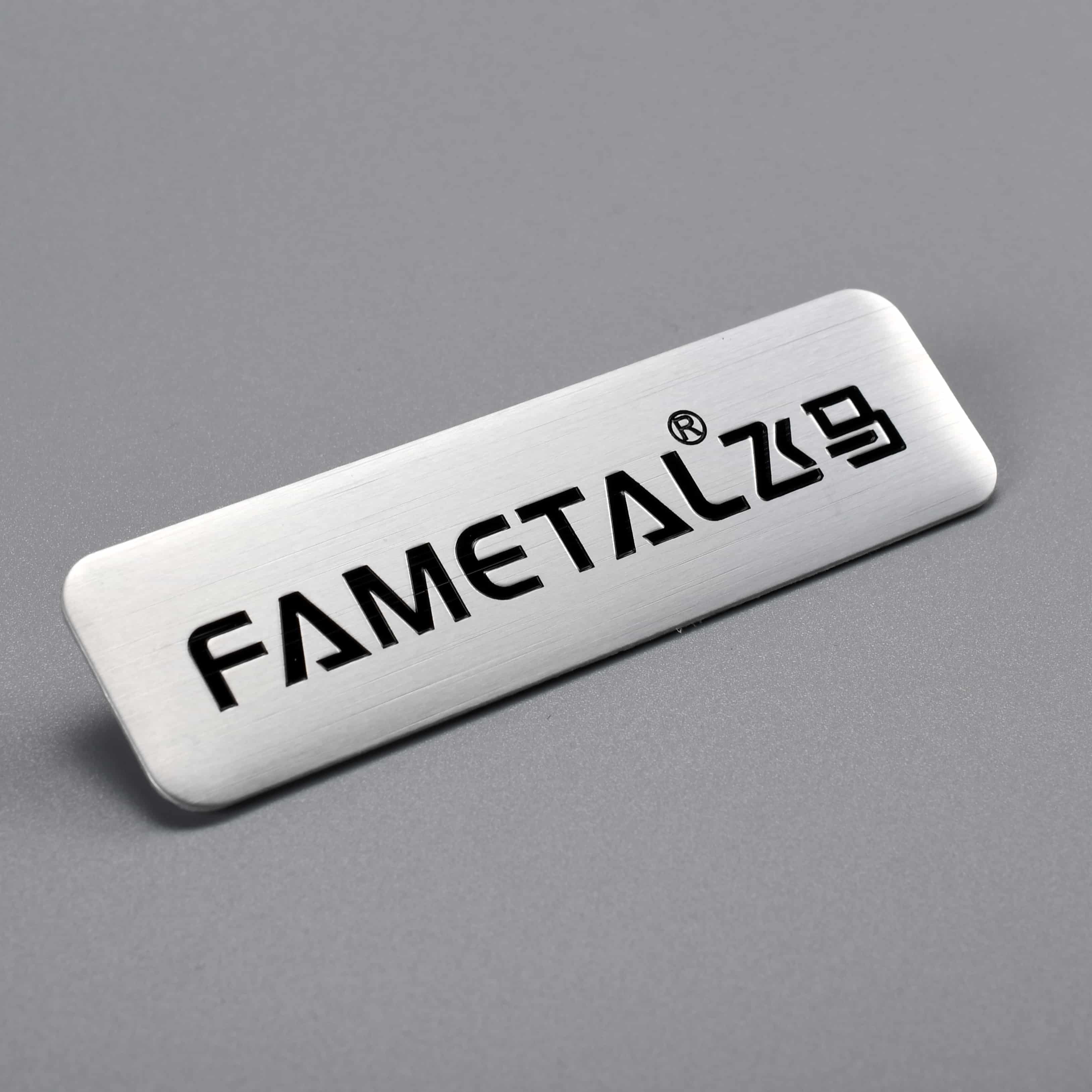 Etiqueta de equipo de aluminio