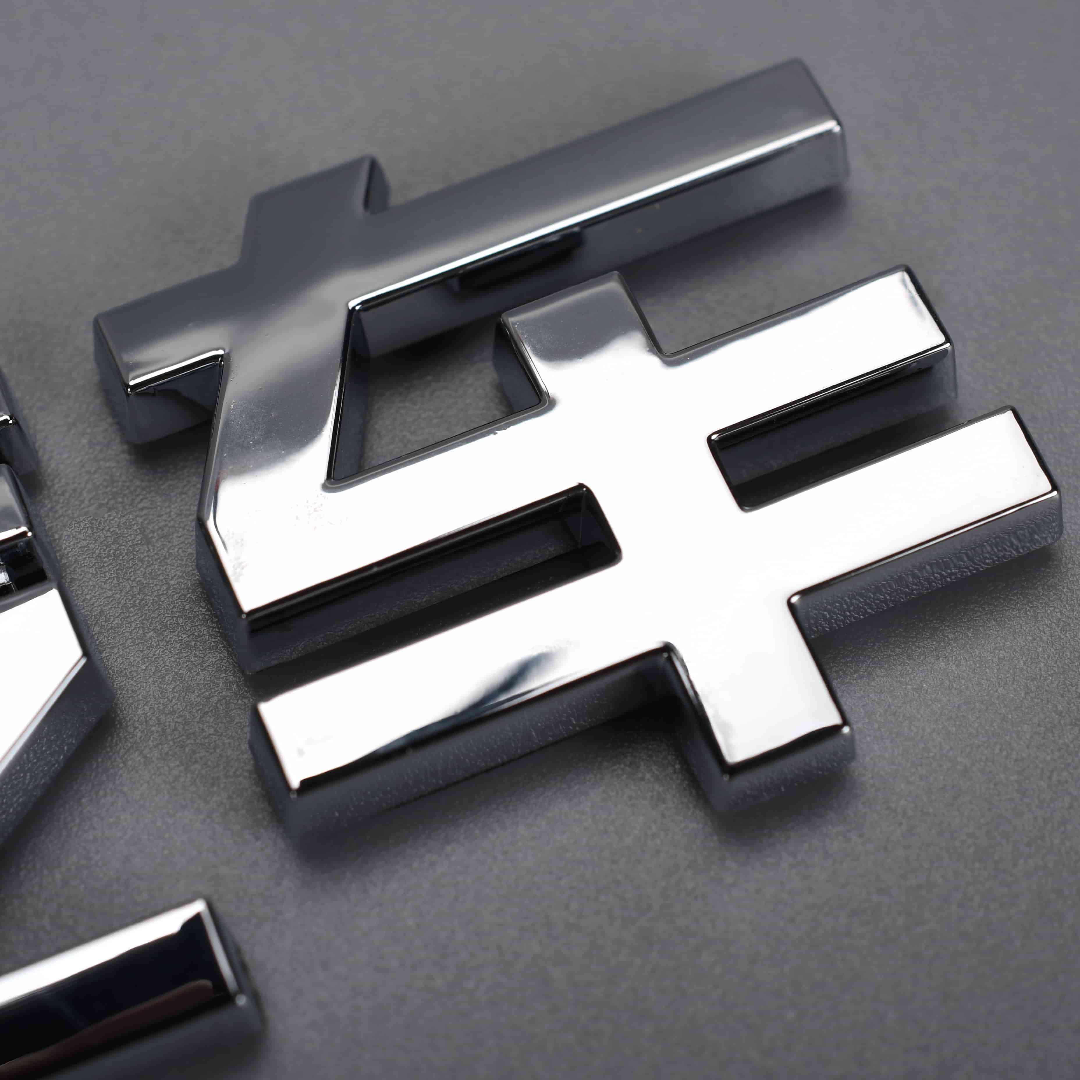 Pegatinas de insignia de emblema de autos de plástico