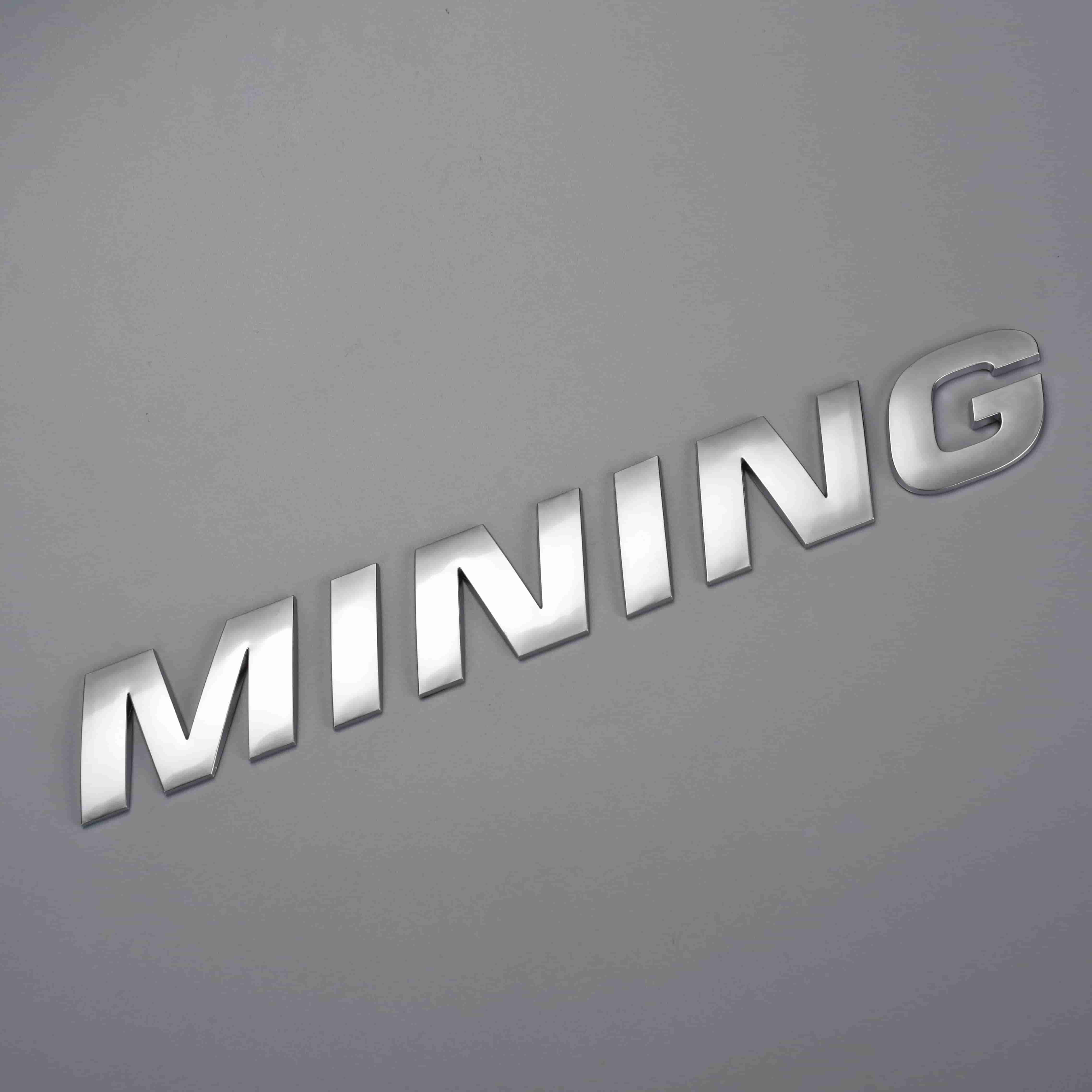 Logotipo de emblema de coche con letras 3d