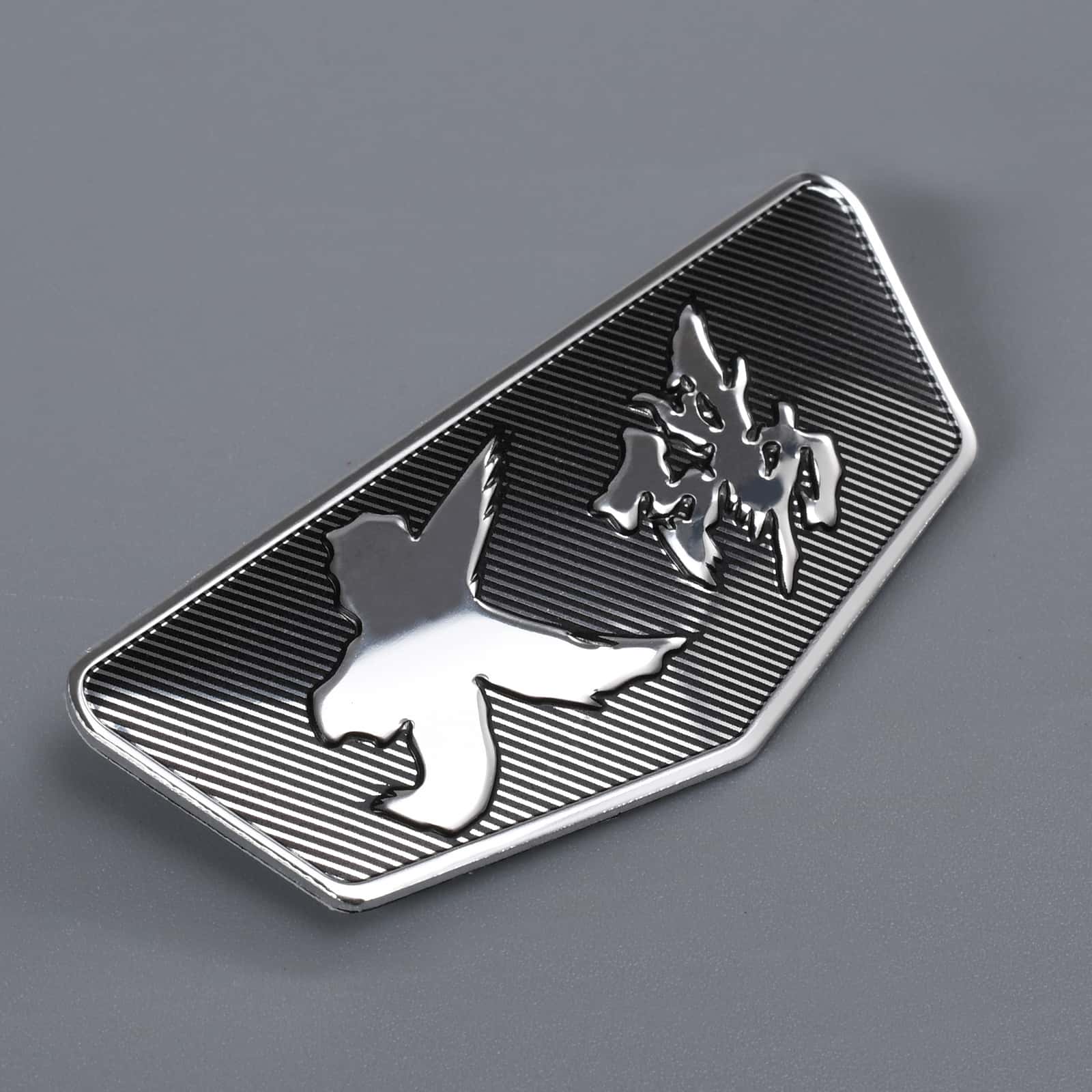 Logotipo de la marca Logotipo de aluminio destacado