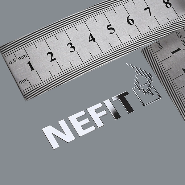 Etiqueta de logotipo 3D