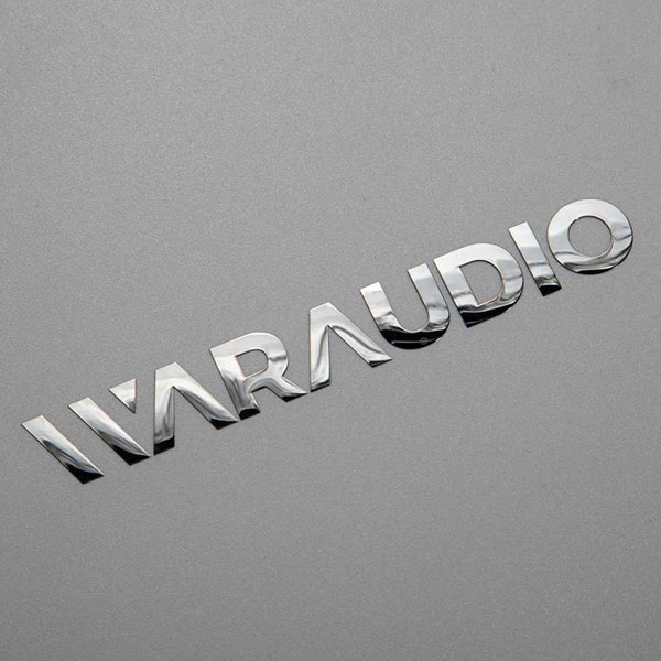 Logotipo de níquel de metal electroformado