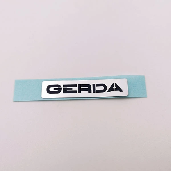 Insignia de metal adhesivo electroplacado