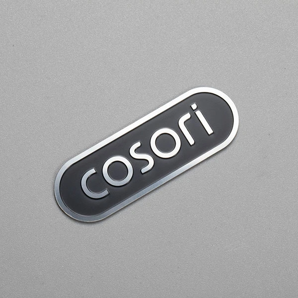 Etiqueta de aluminio con logotipo