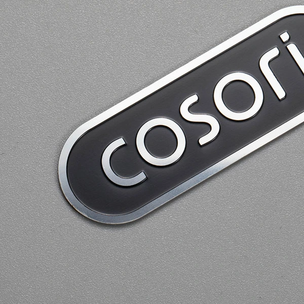 Etiqueta de aluminio con logotipo