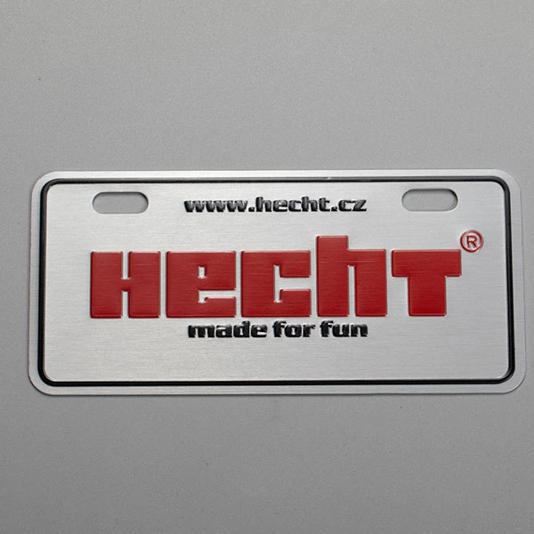 Placas de identificación de metal de aluminio