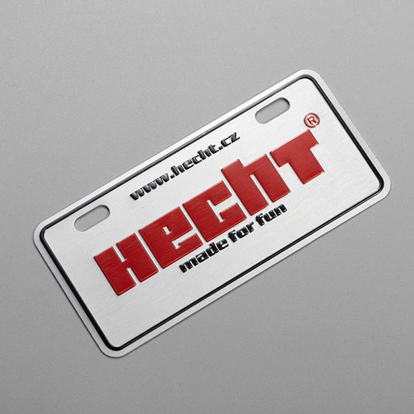 Placas de identificación de metal de aluminio