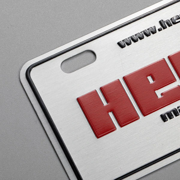 Placas de identificación de metal de aluminio