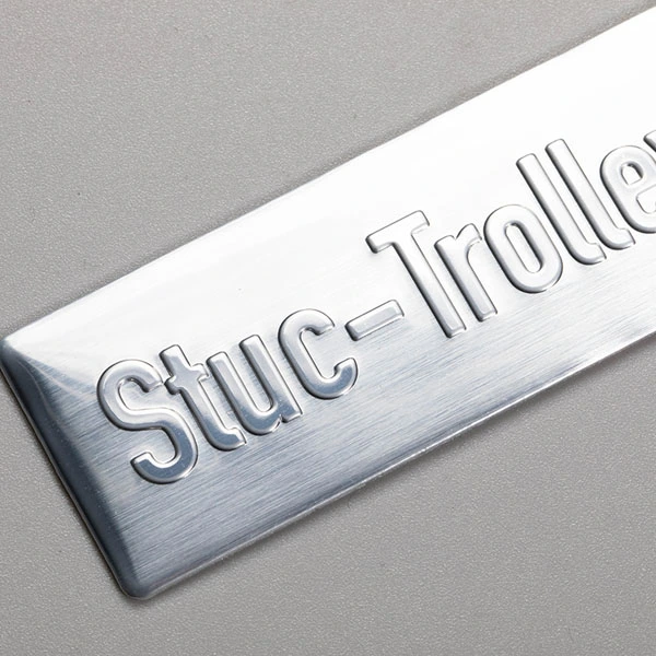 Etiquetas de placa de nombre de aluminio