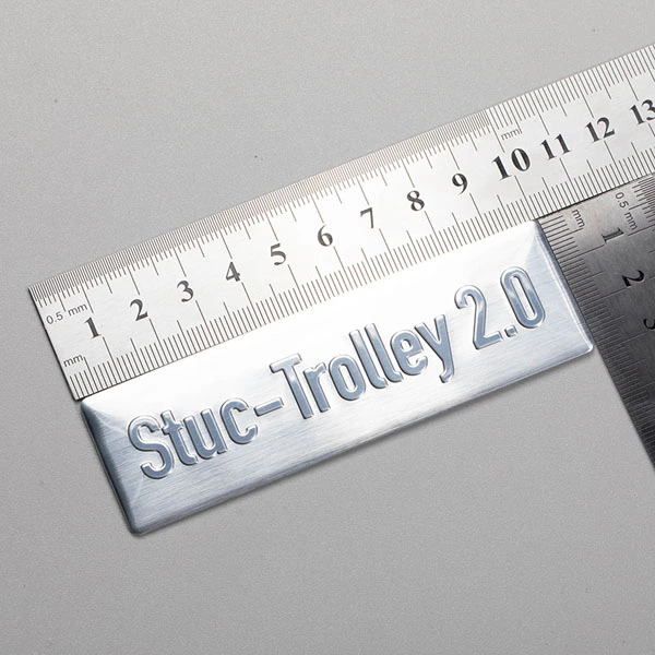 Etiquetas de placa de nombre de aluminio