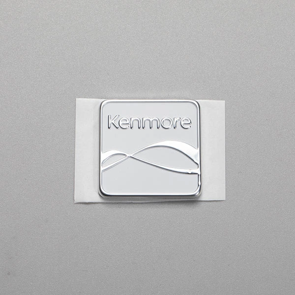 Etiqueta de logotipo de aluminio