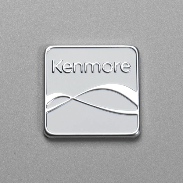Etiqueta de logotipo de aluminio