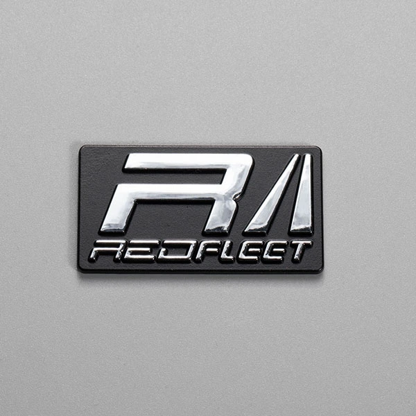 Insignia de aparato eléctrico con etiqueta grabada en relieve 3D de ABS de grado industrial